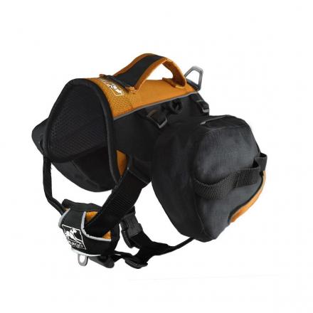 Kurgo Baxter Dog Backpack - Sort/Orange