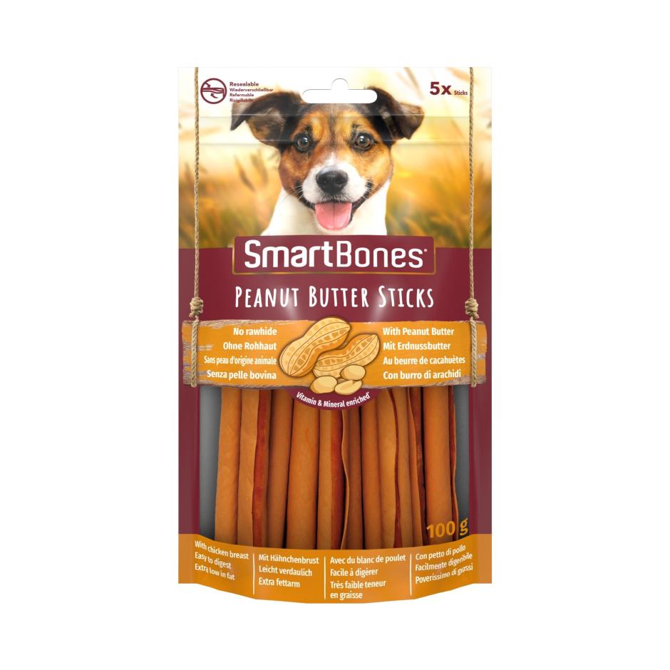 Uskyld Produktionscenter dråbe Køb SmartSticks Peanut Butter til din hund | Tinybuddy
