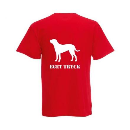 T-shirt Herre - Rød