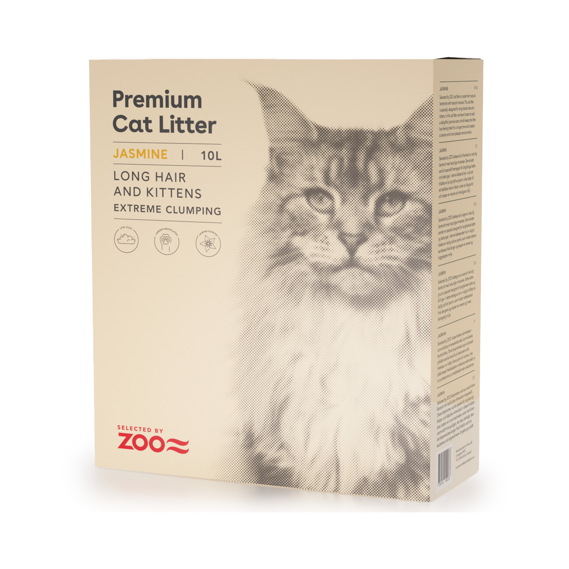 Premium Cat Litter Jasmin Long Hair & Kitten - 10 L