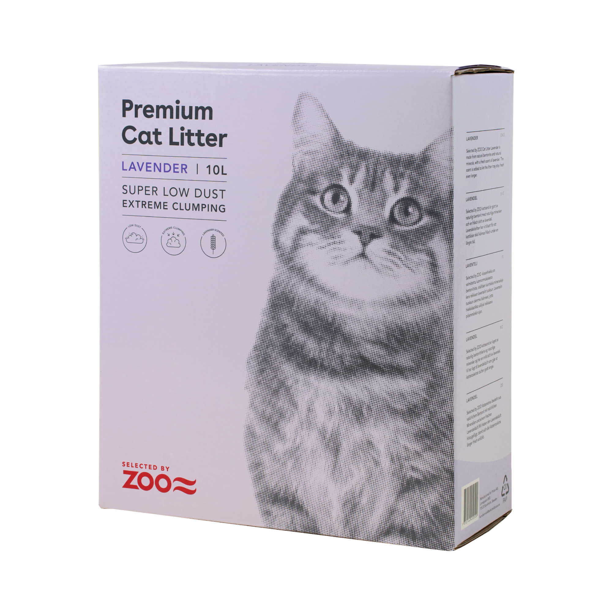 Premium Cat Litter Lavender - 10 L